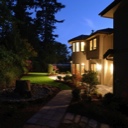 Exterior of an American Luxury Wooden House